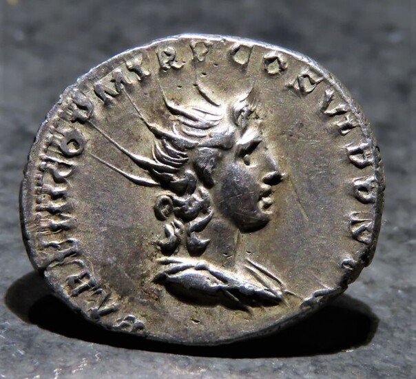 Roman Empire. Trajan (AD 98-117). AR Denarius,Rome, AD 116-117 - Collection Dr. W. Paege (1895-1972)