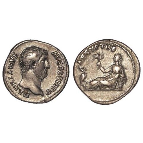 Roman Imperial, Hadrian (117-38 AD) AR Denarius, Rome mint, ...