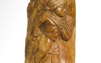 Roman Ivory Plaque with Cupid Eros and Hare, c. 1st-2nd