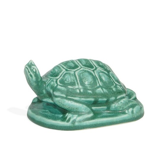 Rookwood Pottery turtle paperweight