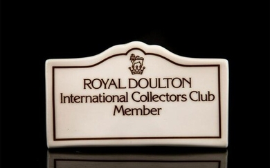 Royal Doulton Collectors Club Member Display Plaque