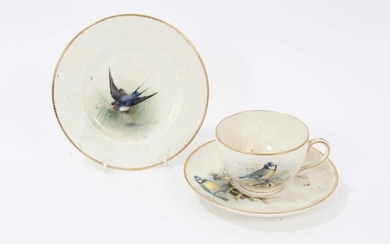 Royal Worcester trio painted by William Powell