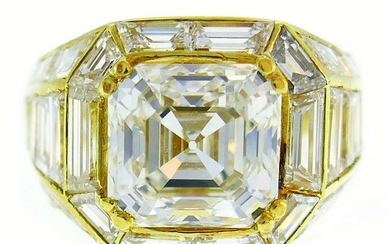 SABBADINI Diamond Yellow Gold RING 1980s