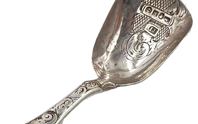 SILVER CADDY SPOON, BIRMINGHAM, TD, 1853 Silver Caddy Spoon,...