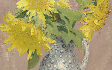 SIR WILLIAM NICHOLSON (1872-1949) Sunflowers