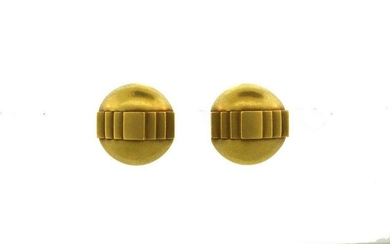 SUPER STYLISH YELLOW GOLD CLIP-ON EARRINGS BY