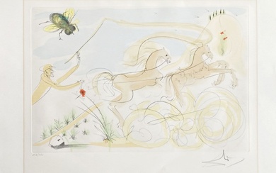 Salvador Dalí - Le Coche et la mouche, 1974
