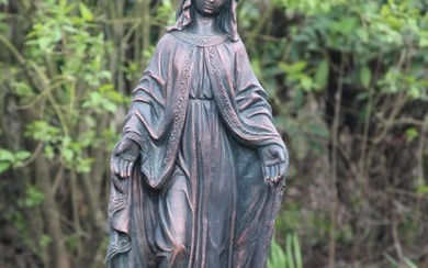 Sculpture, Beeld van Moeder Maria 80 cm hoog - 80 cm - mgo resin