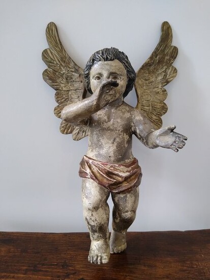 Sculpture, angel / cherub (1) - Wood - about 1800