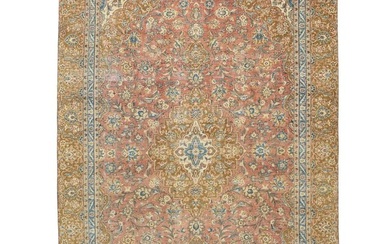 Semi Antique Stone-Washed Distressed 8'5X12'6 Muted Oriental Rug Wool Carpet