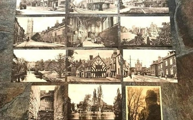 Set of Early 1900's Travel Postcards of Warwick England