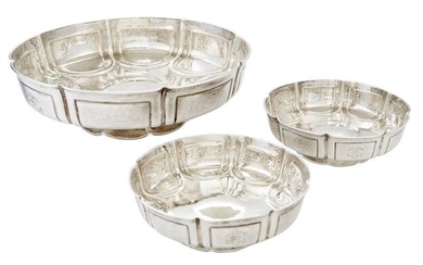 Set of George V Sterling Silver Footed Bowls