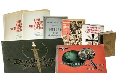 Eight Books and Cigarette Photo Albums " Mein Kampf