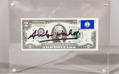Signed 3 Dollar Note, 1957 Andy Warhol, (1928 - 1987)