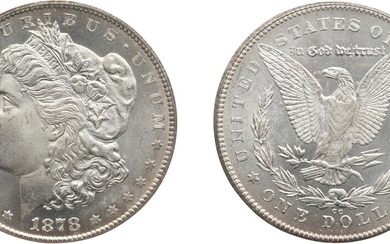 Silver Dollar, 1878-CC, PCGS MS 66 CAC
