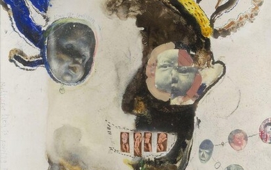 Stephen Goddard, British b.1959- Nan Head, House Fire Lewisham, 2008; mixed media on board, 104x86.5cm(ARR) Provenance: Fine Art Society, London, where purchased by the present owner Exhibition: Fine Art Society, London, 2008 Note: The present...
