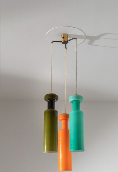 Stilnovo - Hanging lamp (1) - 3 vetri colorati
