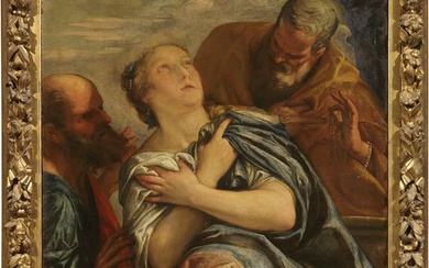 Scuola veneta inizio XVII secolo, Susanna e i Vecchioni