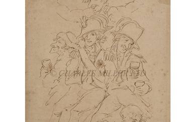 THOMAS ROWLANDSON (BRITISH, 1756-1827) Sketch study After th...