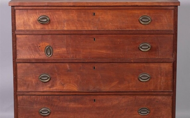 TRANSITIONAL FEDERAL CHERRYWOOD CHEST OF DRAWERS