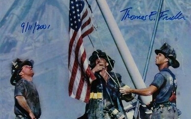 Thomas E. Franklin 9/11/2001 Signed 16x20 Ground Zero Photo BAS