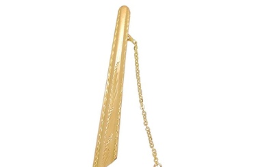 Tie clip - 18 kt. Yellow gold