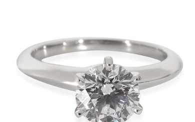 Tiffany & Co. Diamond Engagement Ring in Platinum E VS2 1.29 CTW