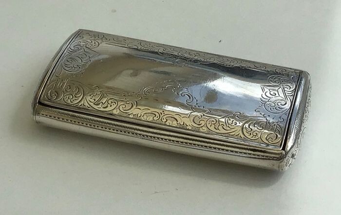 Tobacco box, Austrian Silver Snuff/Tobacco Box (1) - Silver - Austria - Mid 19th century