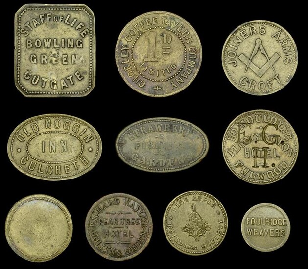 Tokens of Cheshire and Lancashire from the Collection