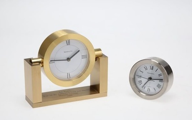 Tony Bennett | Engraved Tiffany & Co. Presentation Desk Clocks
