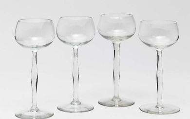Twelve wine glasses - Design by Peter Behrens in 1898