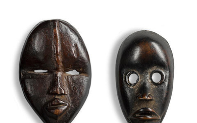 Two Dan Passport Masks, Liberia