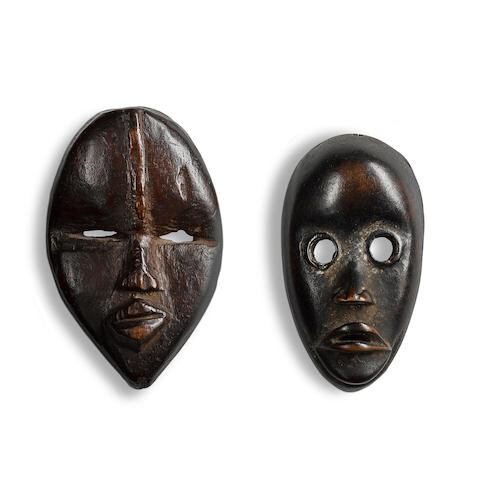 Two Dan Passport Masks, Liberia