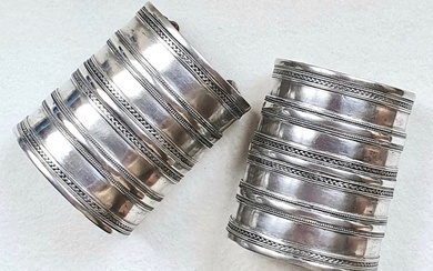Two bracelets - Silver - Turkmenistan - first half of the 20th century