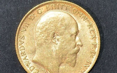 Un demi-souverain Edouard VII en or jaune 1905