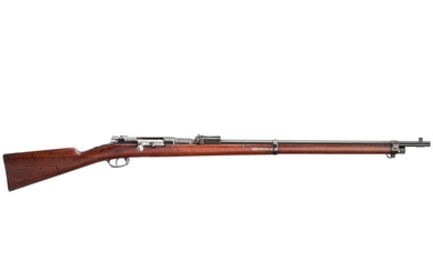 Un fusil d'infanterie Mauser Mod. 71/84/87, essai ou présentation SN. 1887, canon nu, longueur 76...
