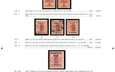 United States 1894-98 Bureau Issues
