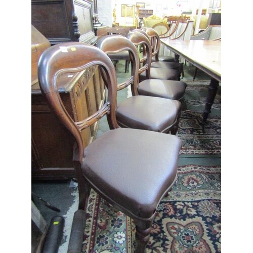 VICTORIAN DINING CHAIRS, set of 6 mahogany hoop back dining ...