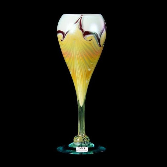 Vase, Flower Form, Marked Vandermark Dated 1976