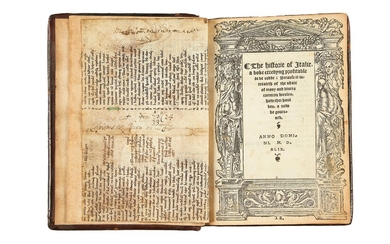Ɵ Vergil, Georgics, in Latin, leaves in situ in an Oxford binding by D. Pinart [England, c. 1200]