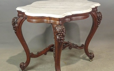 Victorian Marble Top Center Table
