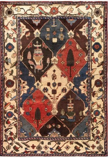Vintage Bakhshayesh Colletion Hand-Knotted Lamb's Wool