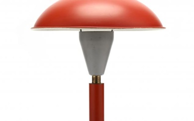 Vintage Enameled Metal Table Lamp