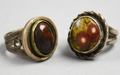 Vintage Native American Sterling & Gemstone Rings