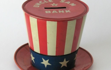 Vintage Tin Uncle Sam Bank.