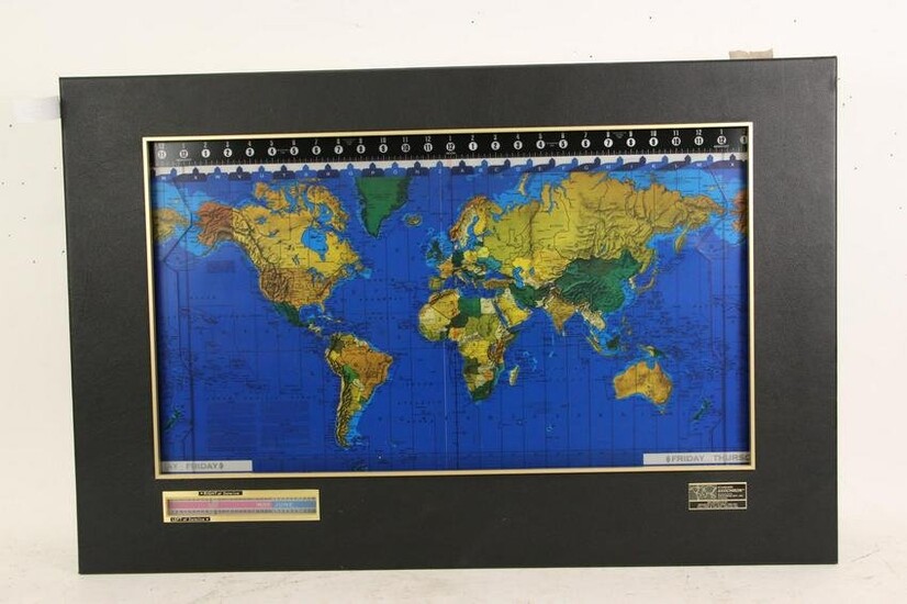 WORLD MAP STANDER GEOCHRON