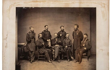 W.T. Sherman and his Generals, Mammoth Plate Albumen