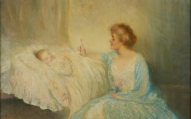 Walter Page Mother and Child Painting