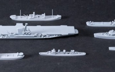 World War II USN Navy Recognition Training Ship Models