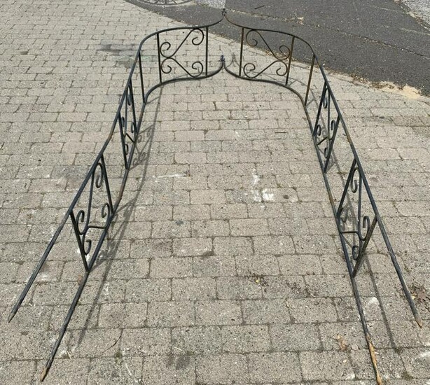 Wrought Iron Gothic Style Arched Trellace